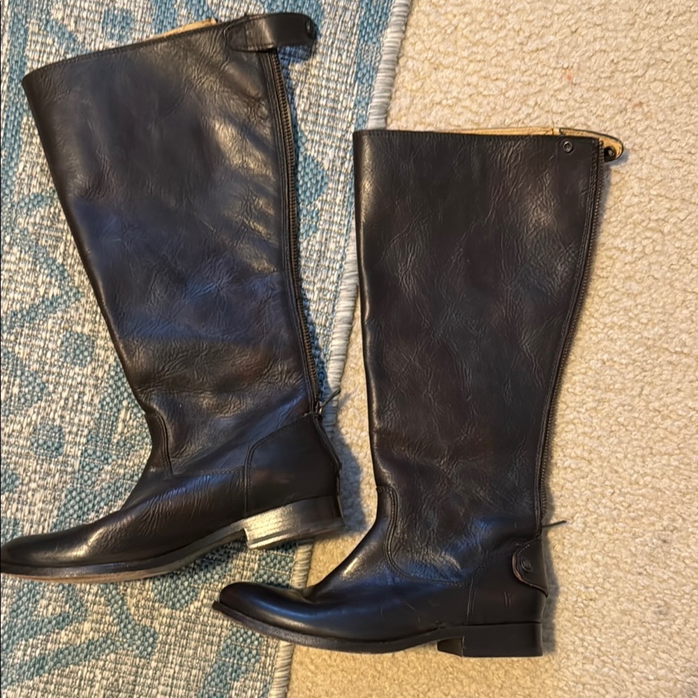Frye Darkest brown Knee-High Leather Boots